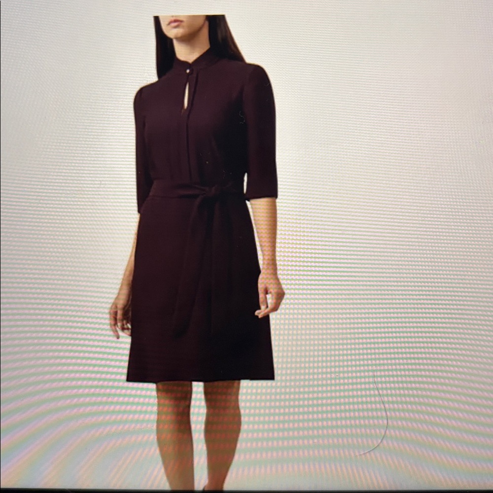 Hobbs London Lois keyhole belted dress